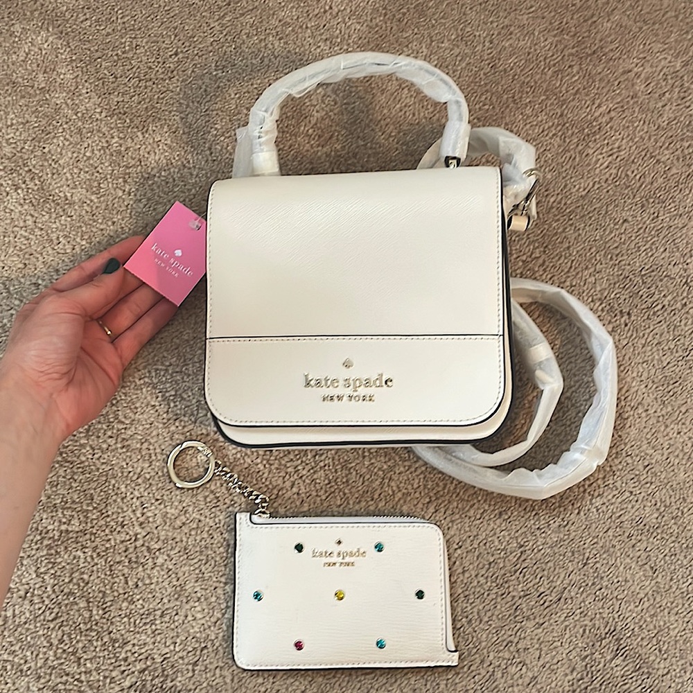 Staci Square Crossbody Kate Spade bag & Darcy Medium L Zip Card Holder